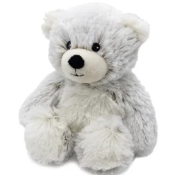 Junior Microwavable Weighted and Scented Brown Marshmallow Bear Stuffed Animal by Warmies