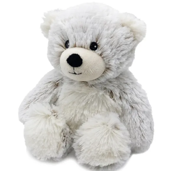 Junior Microwavable Weighted and Scented Brown Marshmallow Bear Stuffed Animal by Warmies