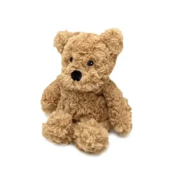 Junior Microwavable Weighted and Scented Curly Brown Bear Stuffed Animal by Warmies