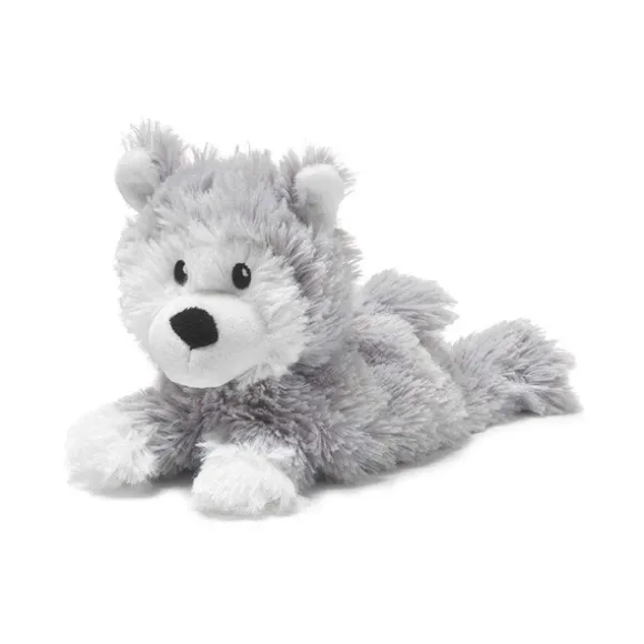 Junior Microwavable Weighted and Scented Husky Stuffed Animal by Warmies