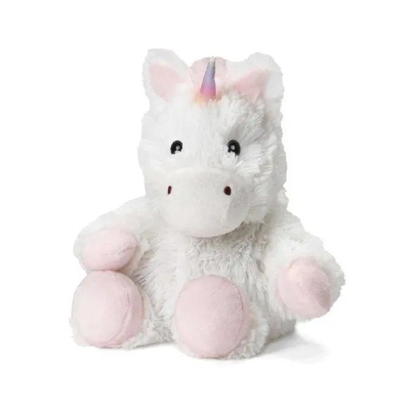 Junior Microwavable Weighted and Scented White Unicorn Stuffed Animal by Warmies