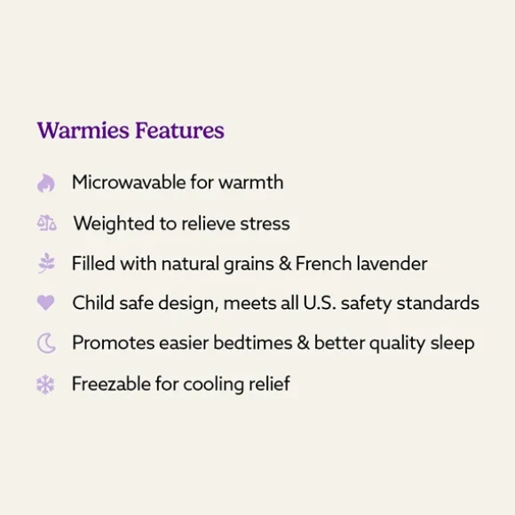Junior Microwavable Weighted and Scented Triceratops Stuffed Animal by Warmies