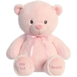 Large Pink My First Teddy Bear by Ebba