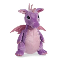 Larkspur the Purple Stuffed Dragon Sparkle Tales Plush by Aurora