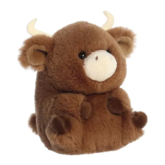 Liam the Longhorn Bull Stuffed Animal 5 Inch Rolly Pet by Aurora