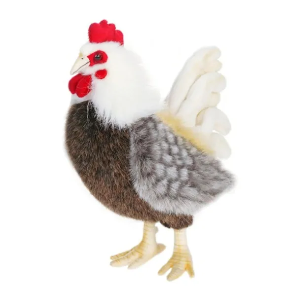 Lifelike Bantam Rooster Stuffed Animal by Hansa
