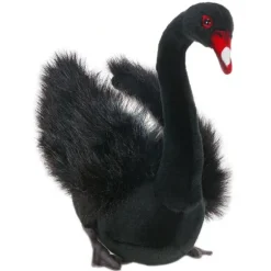 Lifelike Black Swan Stuffed Animal by Hansa