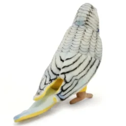 Lifelike Blue Parakeet Stuffed Animal by Hansa