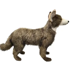 Lifelike Coyote Stuffed Animal by Hansa