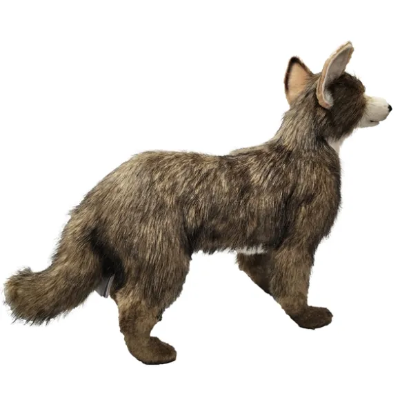Lifelike Coyote Stuffed Animal by Hansa