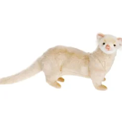 Lifelike Cream Ferret Stuffed Animal by Hansa