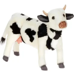 Lifelike Dairy Cow Stuffed Animal by Hansa