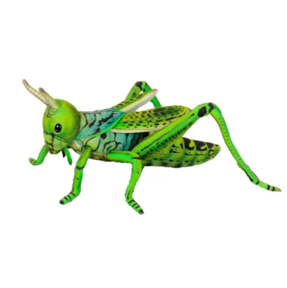 Lifelike Green Grasshopper Stuffed Animal by Hansa