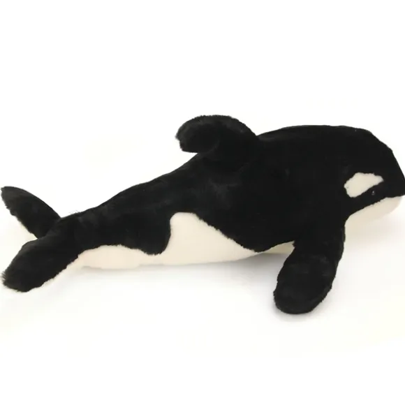 Lifelike Large Orca Stuffed Animal by Hansa