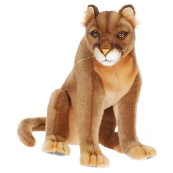 Lifelike Mountain Lion Stuffed Animal by Hansa