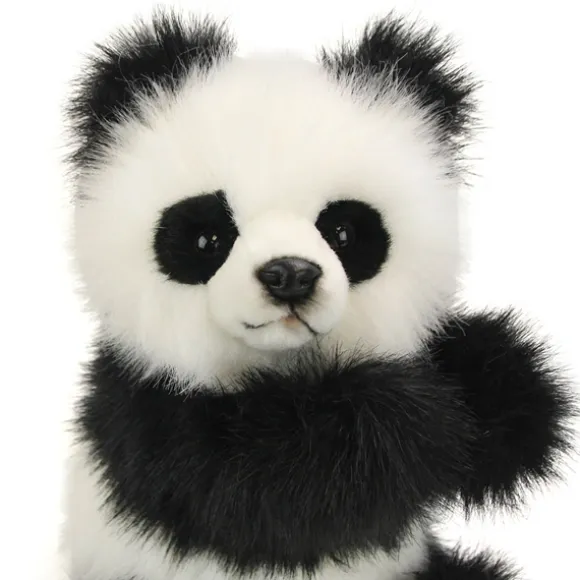 Lifelike Panda Bear Stuffed Animal by Hansa
