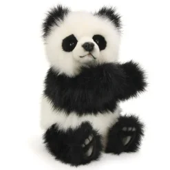 Lifelike Panda Bear Stuffed Animal by Hansa