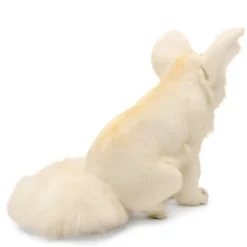 Lifelike Sitting Arctic Fox Stuffed Animal by Hansa