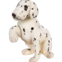 Lifelike Sitting Dalmatian Puppy Stuffed Animal by Hansa