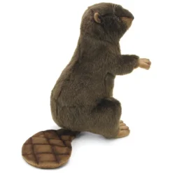 Lifelike Standing Beaver Stuffed Animal by Hansa