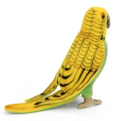 Lifelike Yellow Parakeet Stuffed Animal by Hansa