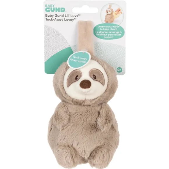 Lil' Luvs Reese Baby Safe Plush Sloth Tuck-Away Lovey by Gund