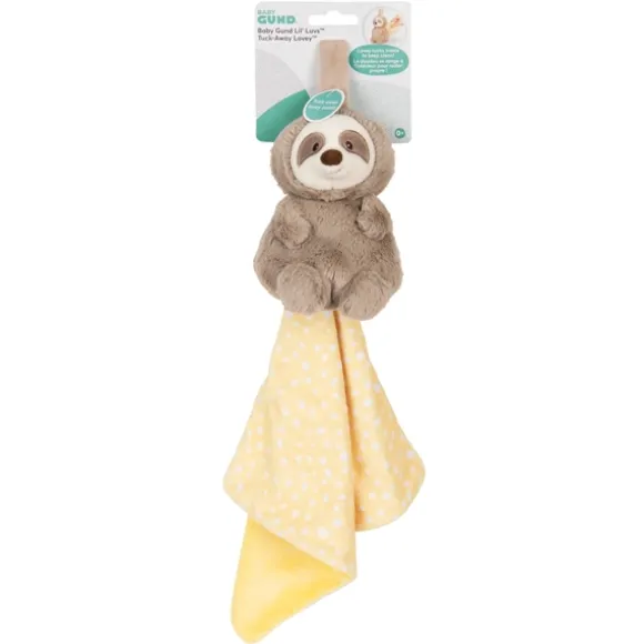 Lil' Luvs Reese Baby Safe Plush Sloth Tuck-Away Lovey by Gund