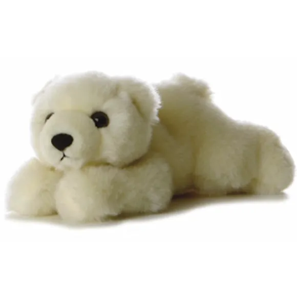 Lil' Slushy the Stuffed Polar Bear Cub Mini Flopsie by Aurora