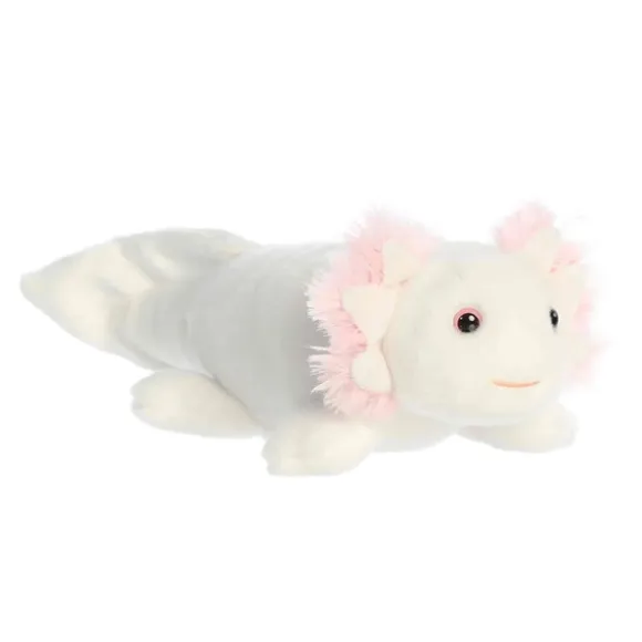 Little Clara the Stuffed White Axolotl Mini Flopsie by Aurora