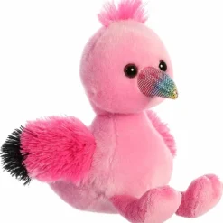Little Fairy the Stuffed Pink Flamingo Mini Flopsie by Aurora