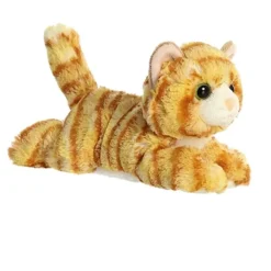 Little Ginger the Stuffed Orange Tabby Cat Mini Flopsie by Aurora