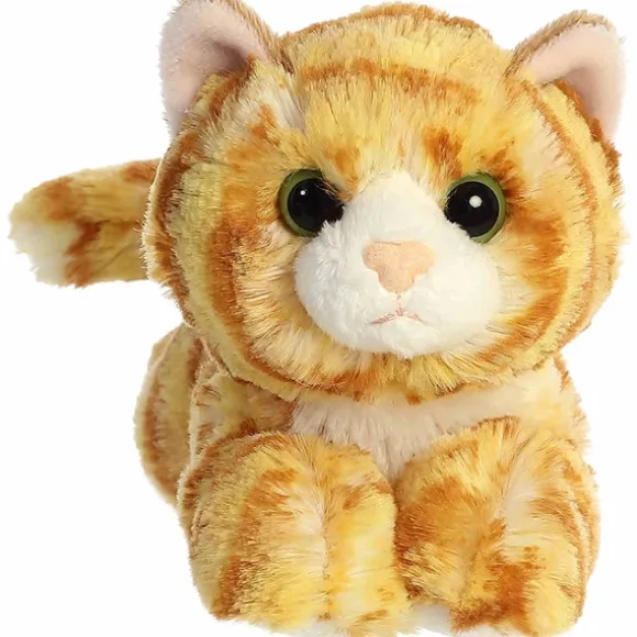 Little Ginger the Stuffed Orange Tabby Cat Mini Flopsie by Aurora
