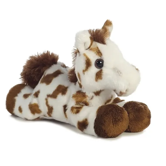 Little Gypsy the Stuffed Brown Spotted Horse Mini Flopsie by Aurora