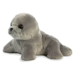 Little Harpo the Stuffed Gray Seal Mini Flopsie by Aurora