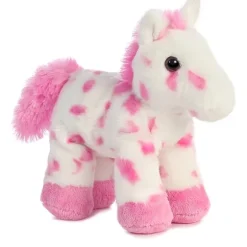 Little Lady the Stuffed Pink Spotted Horse Mini Flopsie by Aurora
