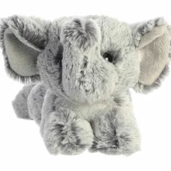 Little Leroy the Stuffed Elephant Mini Flopsie by Aurora