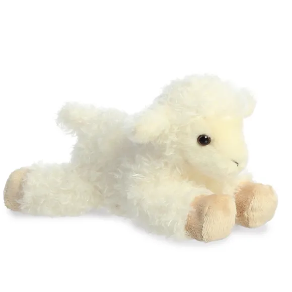 Little Luna the Stuffed Lamb Mini Flopsie by Aurora