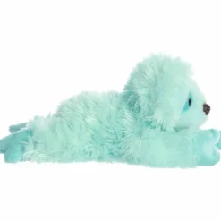 Little Minty the Stuffed Sky Blue Sloth Mini Flopsie by Aurora