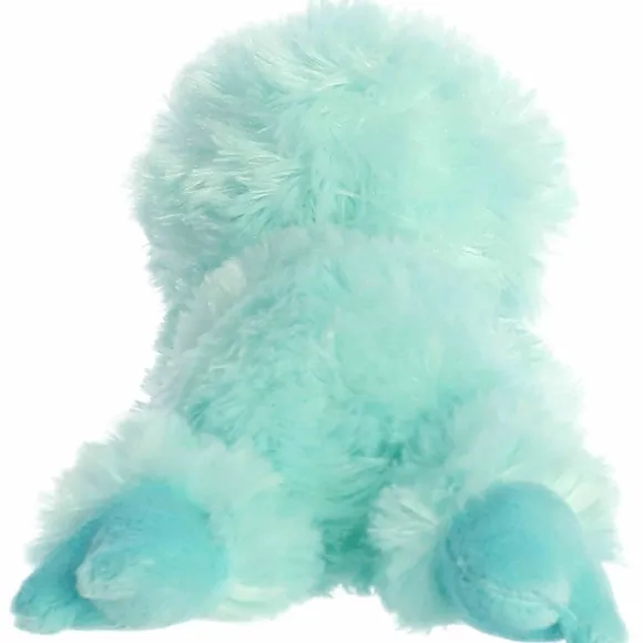 Little Minty the Stuffed Sky Blue Sloth Mini Flopsie by Aurora