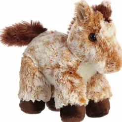Little Mocha the Stuffed Light Brown Horse Mini Flopsie by Aurora