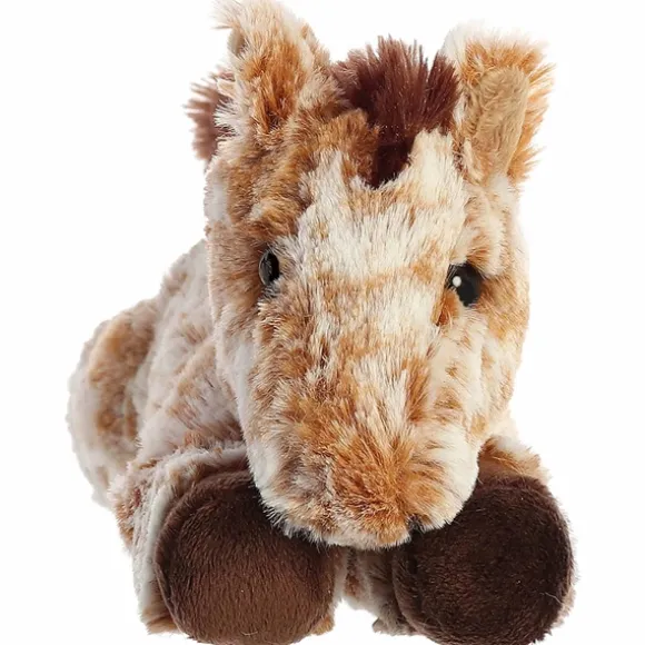Little Mocha the Stuffed Light Brown Horse Mini Flopsie by Aurora