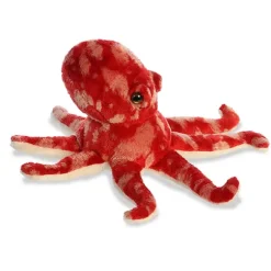 Little Pacy the Stuffed Red Octopus Mini Flopsie by Aurora