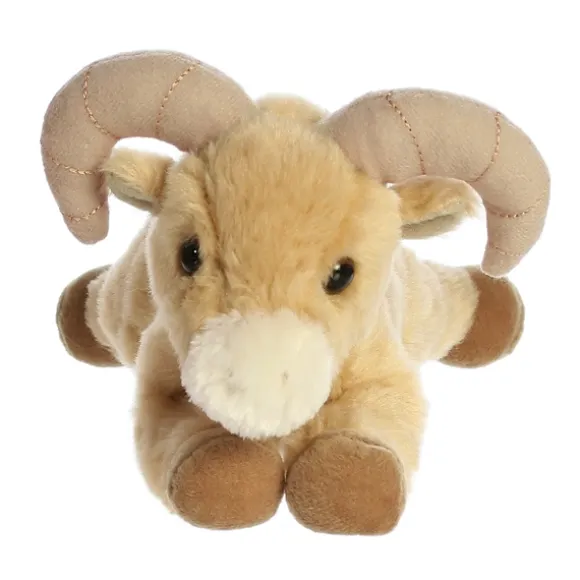 Little Rammy the Stuffed Bighorn Sheep Mini Flopsie by Aurora