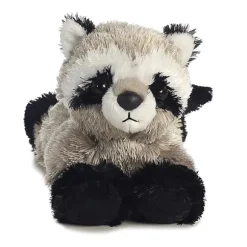 Little Rascal the Stuffed Raccoon Mini Flopsie by Aurora