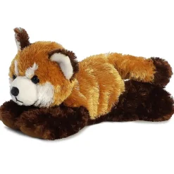 Little Red the Stuffed Lesser Panda Mini Flopsie by Aurora