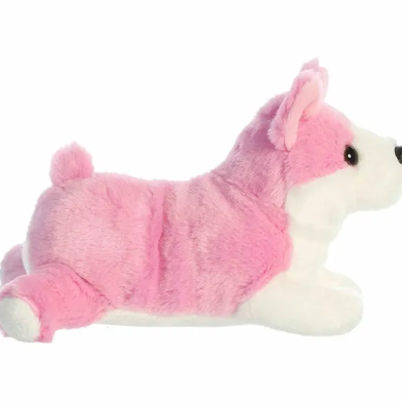 Little Rose the Stuffed Pink Corgi Mini Flopsie by Aurora