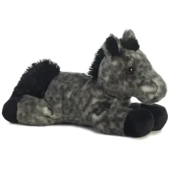 Little Storm the Stuffed Dapple Gray Horse Mini Flopsie by Aurora