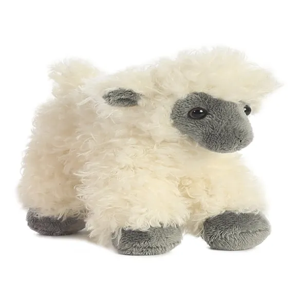 Little Suffolk the Stuffed Blackface Sheep Mini Flopsie by Aurora