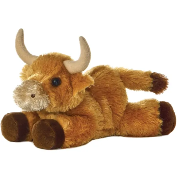 Little Toro the Stuffed Bull Mini Flopsie by Aurora