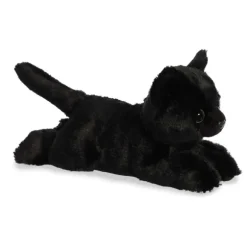 Little Twilight the Stuffed Black Cat Mini Flopsie by Aurora